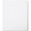 SKILCRAFT® Index Divider Sheets With Numerical Tabs, 1-25, Letter Size, Clear/White, Set Of 25 (AbilityOne 7530-01-407-2250)
