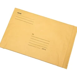SKILCRAFT® Kraft Lightweight Cushioned Mailers, 7 1/4" x 12", Kraft, Pack Of 100 (AbilityOne 8105-00-117-9866)