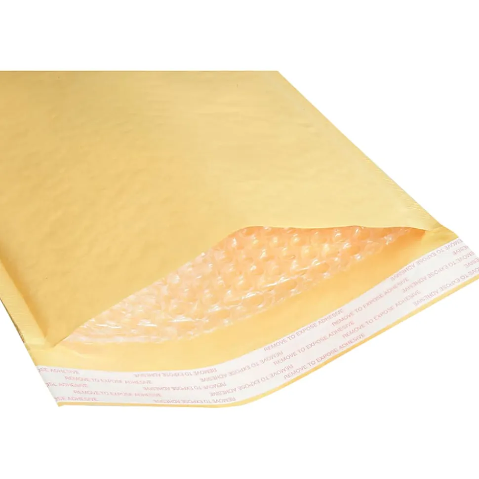 SKILCRAFT® Kraft Lightweight Cushioned Mailers, 6" x 10", Kraft, Pack Of 200 (AbilityOne 8105-00-117-9860)
