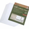 SKILCRAFT® Laser/Inkjet Name Badge Labels, 2 1/3" x 3 3/8", White, Pack Of 50 (AbilityOne 7530-01-578-9299)