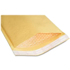 SKILCRAFT® Lightweight Paper-Cushioned Mailers, 10 1/2" x 16", Kraft, Pack Of 100 (AbilityOne 8105-00-281-1436)