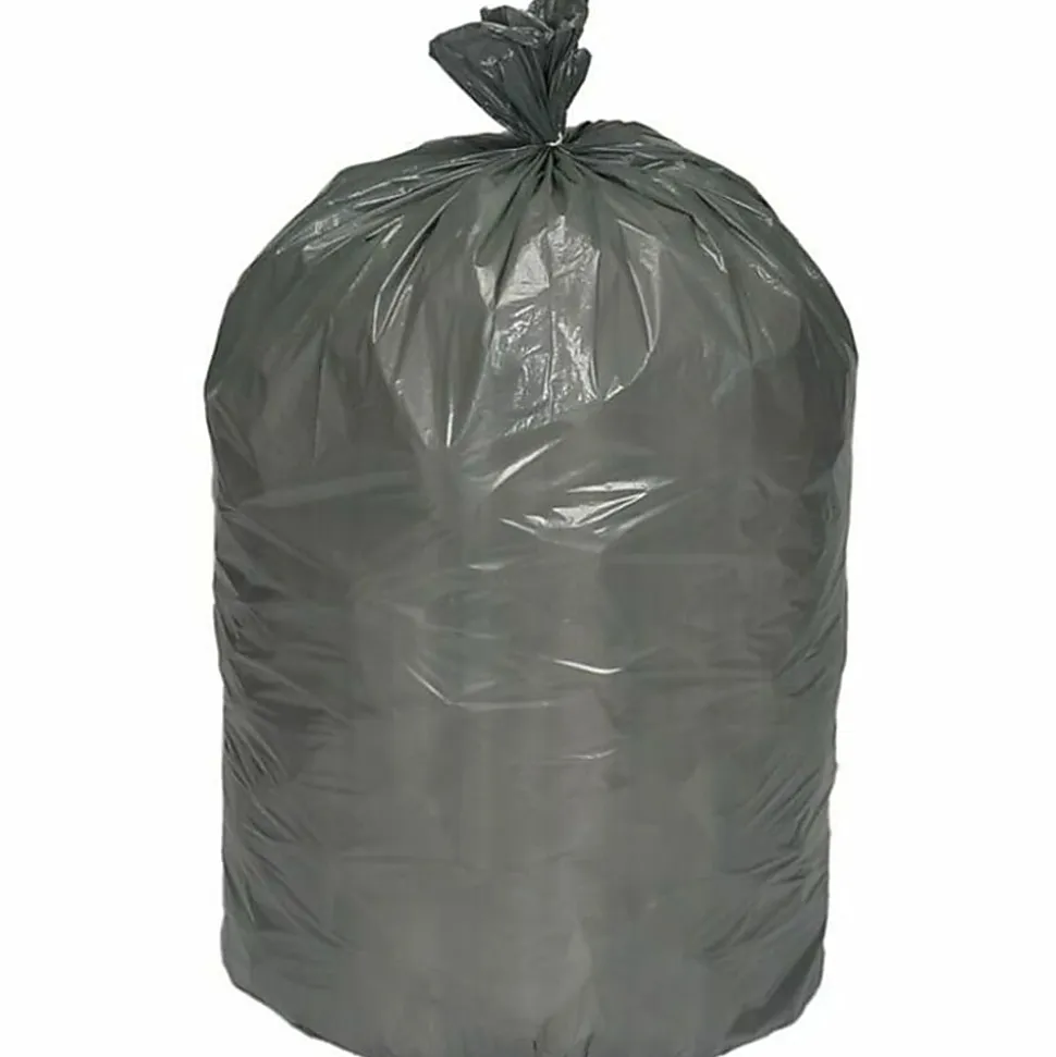 SKILCRAFT Low-Density Trash Bags, Coreless Roll, Heavy Duty, 38" x 58", 1.1 mil, 60 Gallons, 10 Count (AbilityOne 8105-01-517-1364)