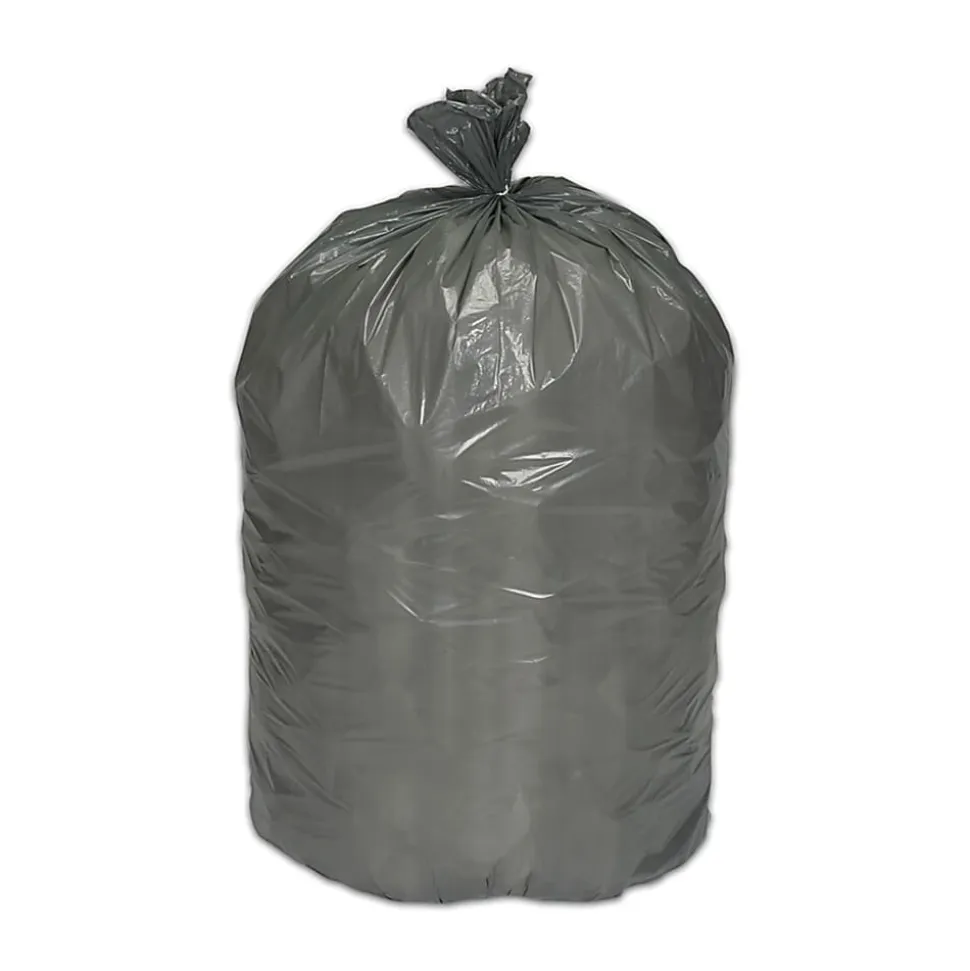 SKILCRAFT Low-Density Trash Bags, Coreless Roll, Heavy Duty, 38" x 58", 1.1 mil, 60 Gallons, 10 Count (AbilityOne 8105-01-517-1364)