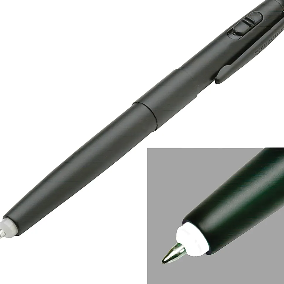 SKILCRAFT® Luminator LED Light Pen, Medium Point, 1.0 mm, Black Barrel, Black Ink