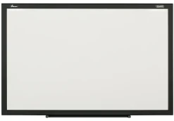 SKILCRAFT® Magnetic Dry-Erase Whiteboard, 48" x 72", Aluminum Frame With Black Finish (AbilityOne 7110 01 651 1289)