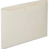 SKILCRAFT® Manila Double-Ply Tab File Jackets, Legal Size Paper, 8 1/2" x 14", Box Of 100
