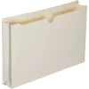 SKILCRAFT® Manila Double-Ply Tab Expanding File Jackets, 2" Expansion, Legal Size Paper, 8 1/2" x 14", 30% Recycled, Box Of 50