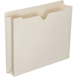 SKILCRAFT® Manila Double-Ply Tab Expanding File Jackets, 2" Expansion, Letter Size Paper, 8 1/2" x 11", 30% Recycled, Box Of 50