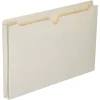 SKILCRAFT® Manila Double-Ply Tab Expanding File Jackets, 1" Expansion, Legal Size Paper, 8 1/2" x 14", 30% Recycled, Box Of 50