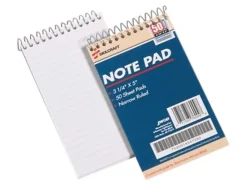 SKILCRAFT Mini Memo Pads, 3 1/4" x 5 1/2", White, Pack Of 12 (AbilityOne 7530-01-454-7392)