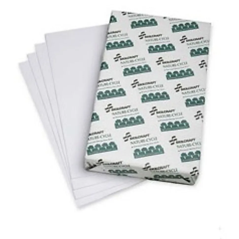 SKILCRAFT® Nature-Cycle Chlorine-Free Copy Paper, 10 Reams, White, Legal (8.5"x14"), 5000 Sheets Per Case, 14 Lb (AbilityOne 7530-01-539-9835)