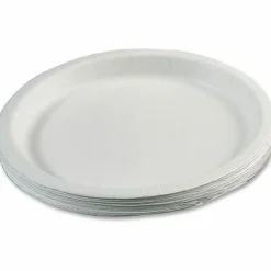 SKILCRAFT Paper Plates, 9", 3/4" Deep, Box Of 1,000 (AbilityOne 7350-00-899-3056)