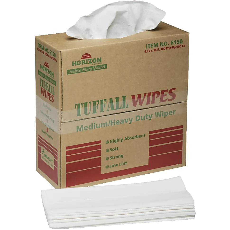 SKILCRAFT® 1 Ply Paper Towel Wipes, 9 3/4" x 16 3/4", Case Of 100 (AbilityOne 7920-01-512-2413)