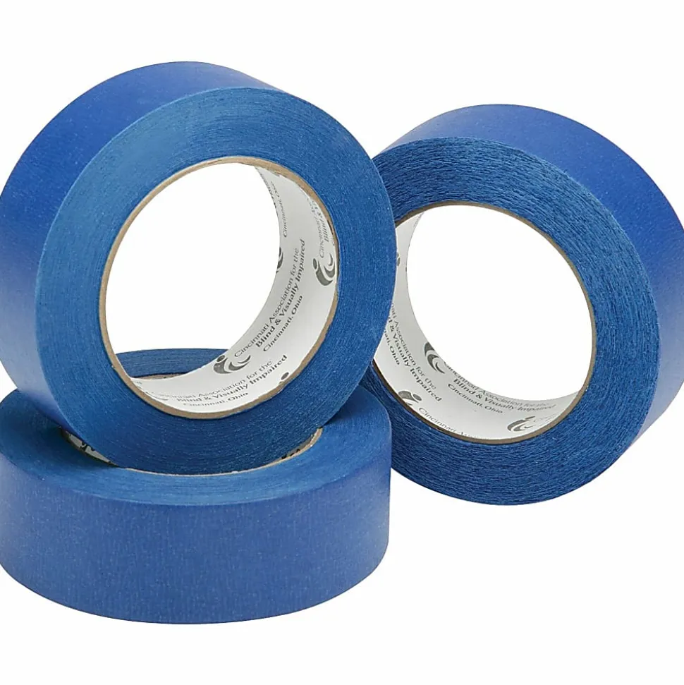 SKILCRAFT® Premium Painters Tape, 2" x 60 Yd, Blue (AbilityOne 7510-01-531-4863), 1 Roll