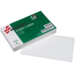 SKILCRAFT 30% Recycled Index Cards, 5" x 8", Ruled, Pack Of 100 (AbilityOne 7530-00-243-9437)