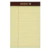 SKILCRAFT® 30% Recycled Perforated Writing Pads, 5" x 8", Yellow, Legal Ruled, Pack Of 12 (AbilityOne 7530-01-356-6726)
