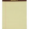 SKILCRAFT® 30% Recycled Perforated Writing Pads, 8 1/2" x 11", Yellow, Legal Ruled, Pack Of 12 (AbilityOne 7530-01-356-6727)