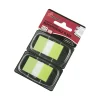 SKILCRAFT® 70% Recycled Self-Stick Marker Flags,1" x 1 3/4", Bright Green, 50 Flags Per Pad, Pack Of 2 (AbilityOne 7510-01-399-1152)