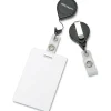 SKILCRAFT Retractable ID Badge Holder, Black