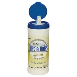 SKILCRAFT Sanitary Phone Wipes, Citrus Scent, Canister of 30 (AbilityOne 7930-01-454-1139)