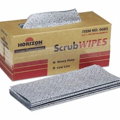 SKILCRAFT® ScrubWipes Heavy Duty 1-Ply Paper Towel Wipers, Blue, Pack Of 300 Sheets (AbilityOne 7920-01-233-0483)