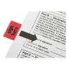 SKILCRAFT® Self-Stick Flags, Rectangular, "Sign Here", 1" x 1 3/4", Red, Pack Of 100 (AbilityOne 7510-01-389-2262)