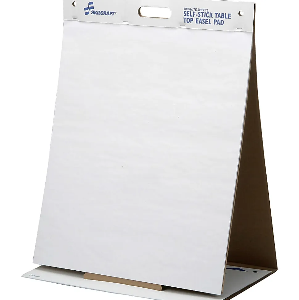 SKILCRAFT® Self-Stick Tabletop Easel Pad, 20 Sheets, 20" x 23" (AbilityOne 7530-01-577-2170)