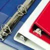 SKILCRAFT® Slant D-Ring View Binder, 1 1/2" Rings, 8 1/2" x 11", Red