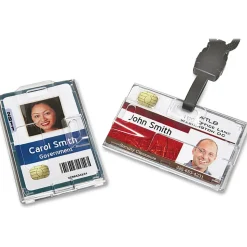 SKILCRAFT® Smart Card Holder, 2 1/8" x 3 1/2", Clear, Box Of 250 (AbilityOne 8455-01-645-2732)
