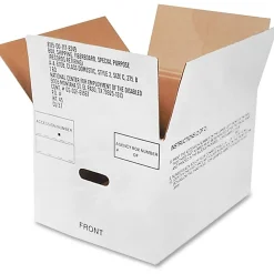 SKILCRAFT® Storage Boxes, 14 3/4" x 12" x 9 1/2", 40% Recycled, Case Of 25