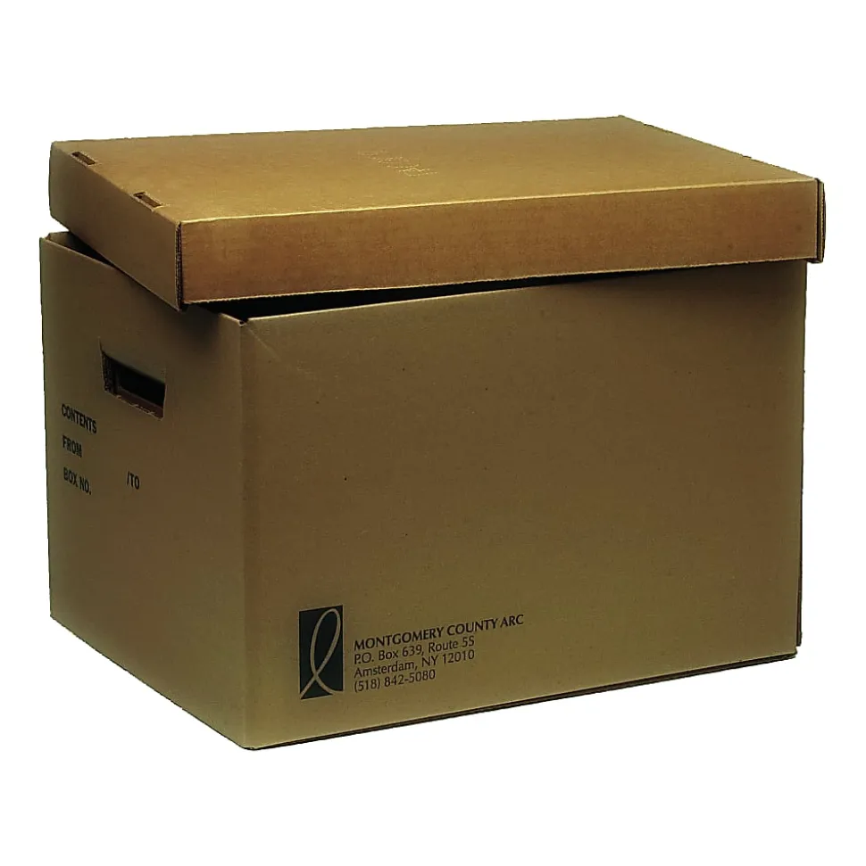 SKILCRAFT® Storage File Storage Boxes With Lift-Off Lids, 10" x 12" x 15", Case Of 25 (AbilityOne 8115 01 455 4036)