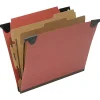 SKILCRAFT Straight Tab Cut Letter  Hanging Folder - 8 1/2"x11" - Top Tab Position - 2 Divider(s) - Pressboard, Kraft, Fiber - NSN6815828