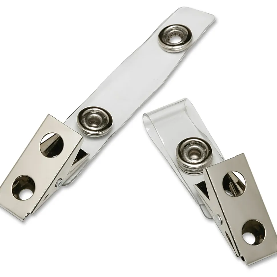 SKILCRAFT® Strap Adapter, 3/4" x 2", Clear, Pack Of 100 (AbilityOne 8455-01-645-2727)