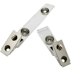 SKILCRAFT® Strap Adapter, 3/4" x 2", Clear, Pack Of 100 (AbilityOne 8455-01-645-2727)