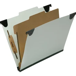 SKILCRAFT 2/5 Tab Cut Letter  Hanging Folder, 1" Folder Capacity, 8 1/2"x11", Right of Center Tab Position, Pack of 10 - NSN6816253