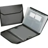 SKILCRAFT® 7-Tab Polypropylene Expanding File Folder, Letter Size, Black