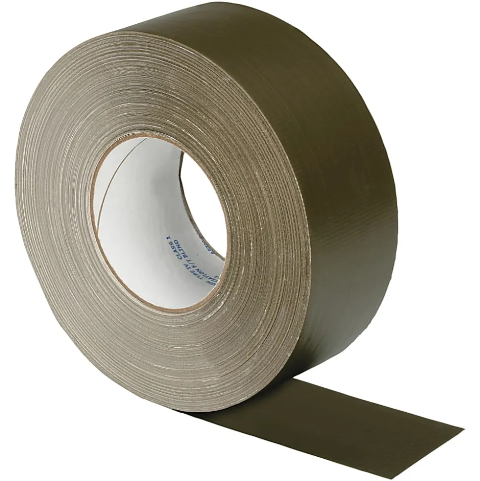SKILCRAFT® The Original 100 MPH Waterproof Tape, 2.5" x 60 Yd., Olive Drab (AbilityOne 7510-00-074-5100)