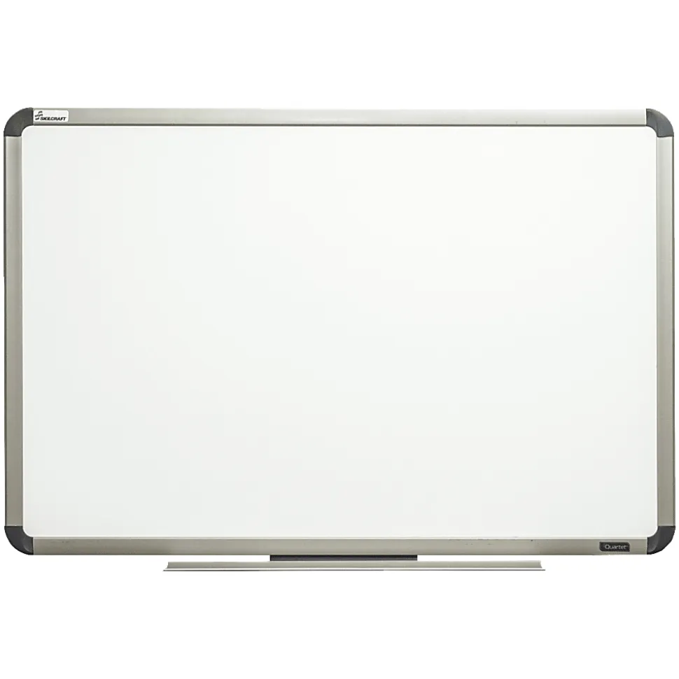 SKILCRAFT® Total Erase Dry-Erase Whiteboard, 18" x 24", Aluminum Frame With Silver Finish (AbilityOne 7110 01 622 2117)