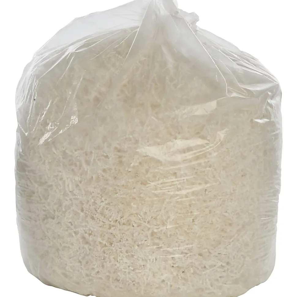 SKILCRAFT Trash Bags, 34 gal, 32"H x 44"W, Clear, 100 Bags (AbilityOne NSN1506256)