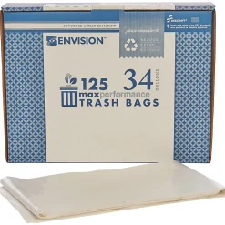 SKILCRAFT Trash Bags, 34 gal, 32