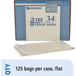 SKILCRAFT Trash Bags, 34 gal, 32