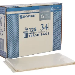 SKILCRAFT Trash Bags, 34 gal, 32