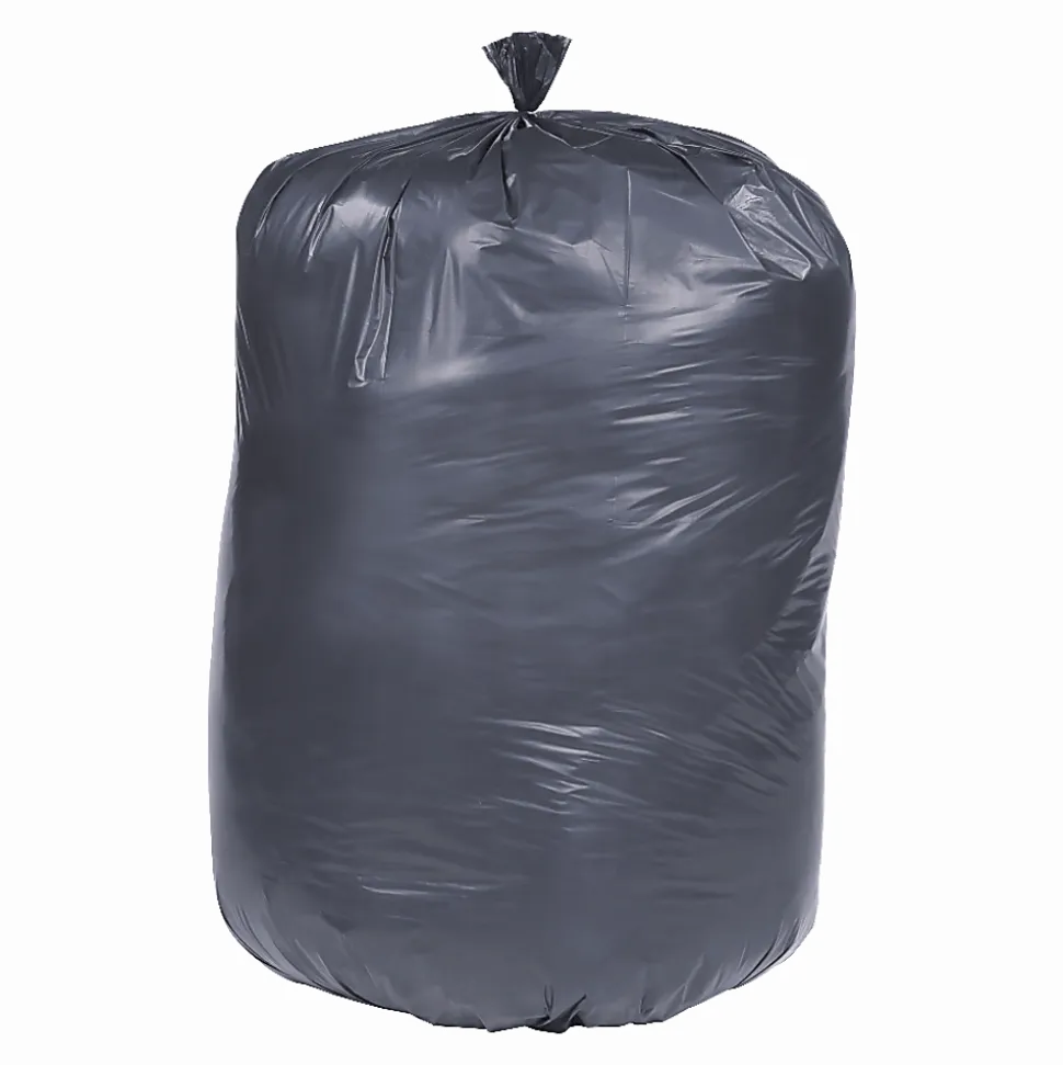 SKILCRAFT Trash Can Liners, Heavy Duty, 1.5mil, 36" x 58", 60 Gallon, Carton Of 100 (AbilityOne 8105-01-386-2410)