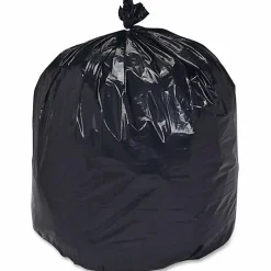 SKILCRAFT Trash Can Liners, Heavy Duty, 1.5mil, 38" x 60", 55-60 Gallon, Carton Of 100 (AbilityOne 8105-01-386-2399)
