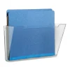 SKILCRAFT 7520-01-582-7273 Vertical Wall Hanging File, 7.3"H x 13.5"W x 4"D, Wall Mountable, Clear, Polystyrene, 1 / Each
