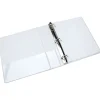 SKILCRAFT View 3-Ring Binder, 1 1/2" D-Rings, White (AbilityOne 7510-01-385-6711)