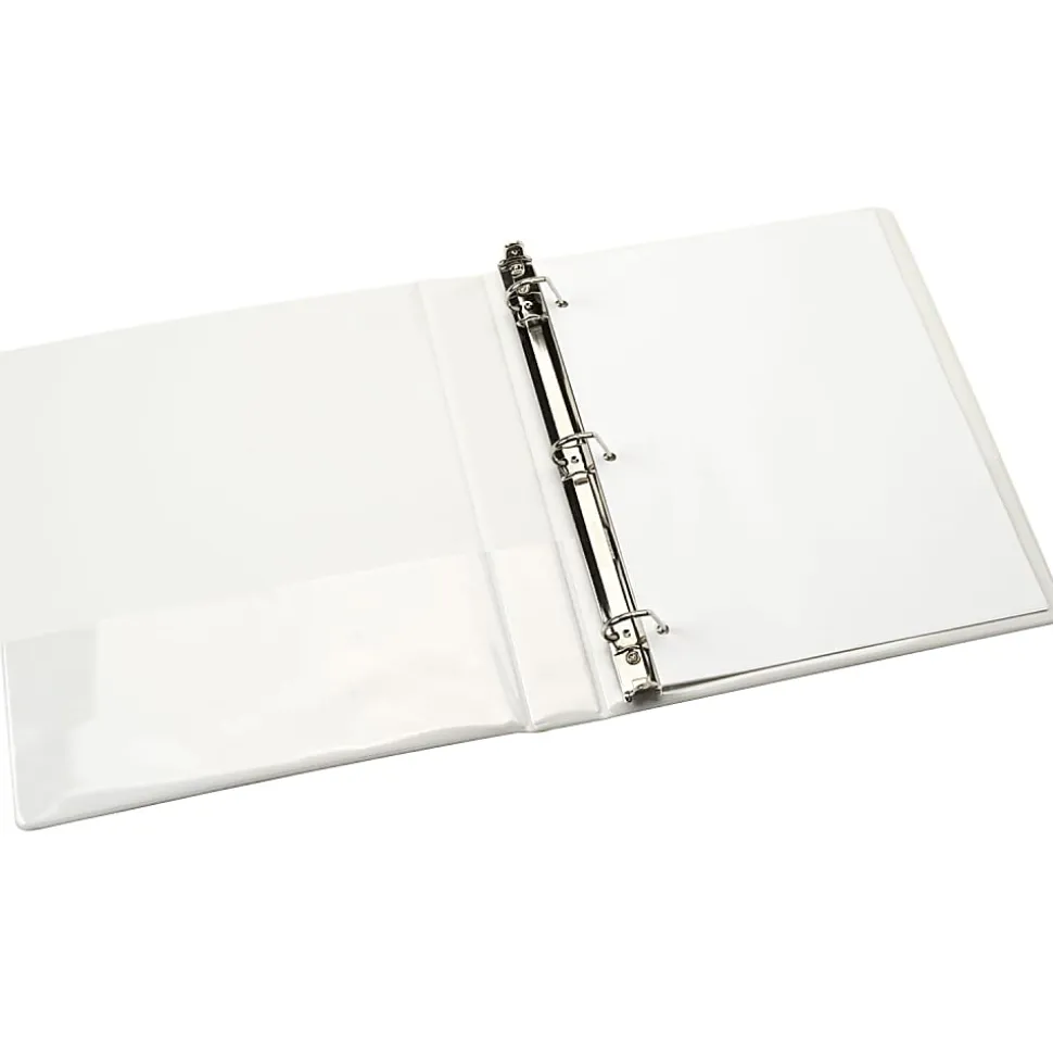 SKILCRAFT View 3 Ring Binder, 1" D Rings, White (AbilityOne 7510 01 384 8786)