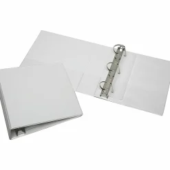 SKILCRAFT View 3-Ring Binder, 2 1/2" D-Rings, White (AbilityOne 7510-01-384-8673)