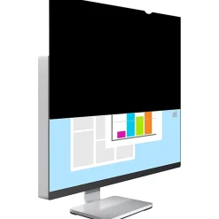 SKILCRAFT® 23.8" Widescreen LCD Monitor Privacy Filter, Matte Black