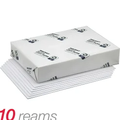 SKILCRAFT® Xerographic Copy Paper, 10 Reams, White, Letter Size, 5000 Sheets Per Case, 20 Lb, 50% Recycled (AbilityOne 7530-01-398 2652) - 3982652